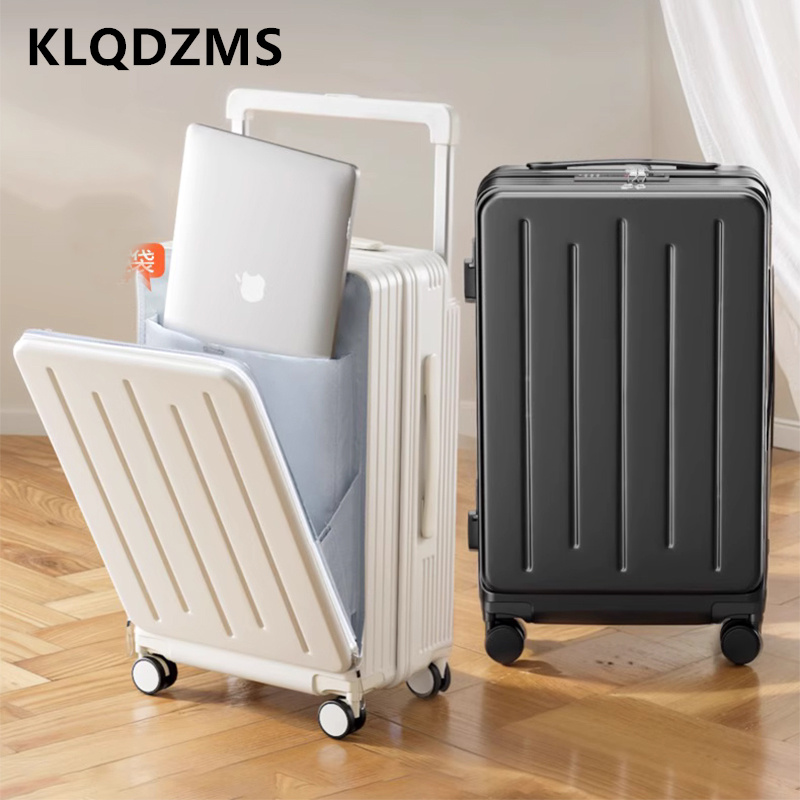 Front Opening Laptop Luggage 24 Inch - Высококачественный чемодан KLQDZMS с передним открытием,