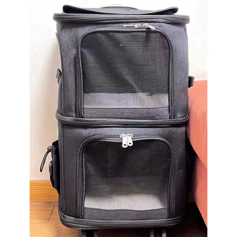 Foldable Rolling Luggage Bag - Сумка-переноска Hanbang для кошек с двойным
