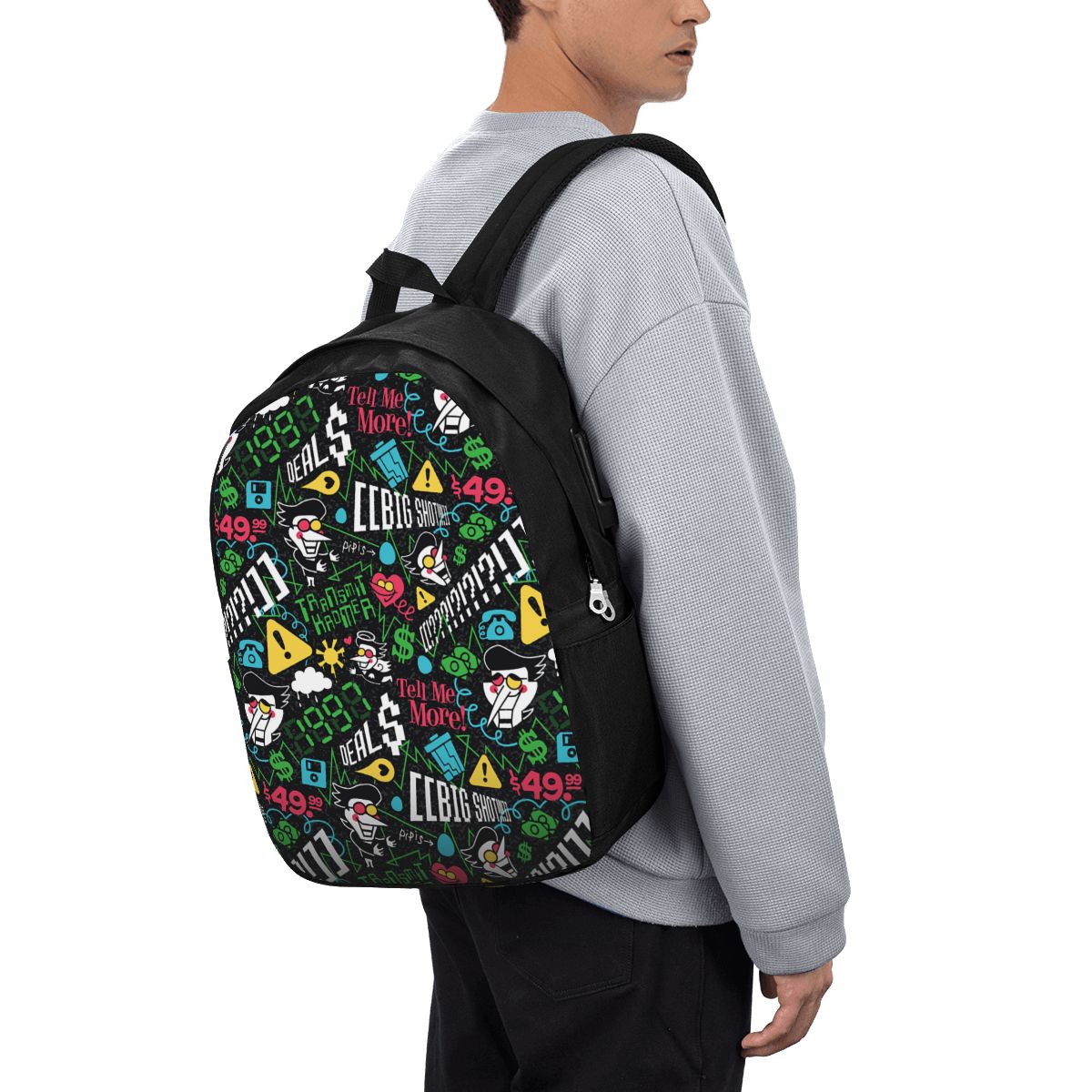 Backpacks - Рюкзак Deltarune SPAMTON G, дорожная сумка