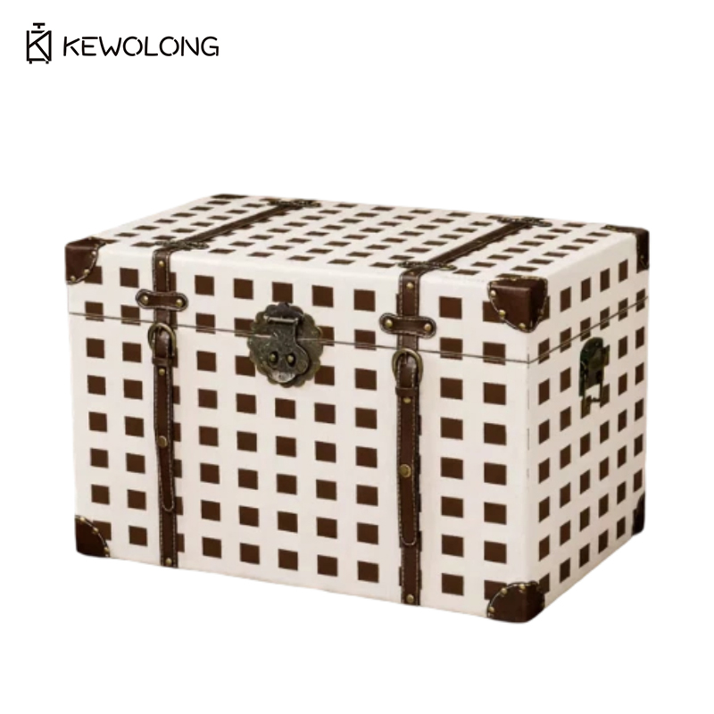 Retro Vintage Trunk Suitcase - Винтажный деревянный ящик для хранения с