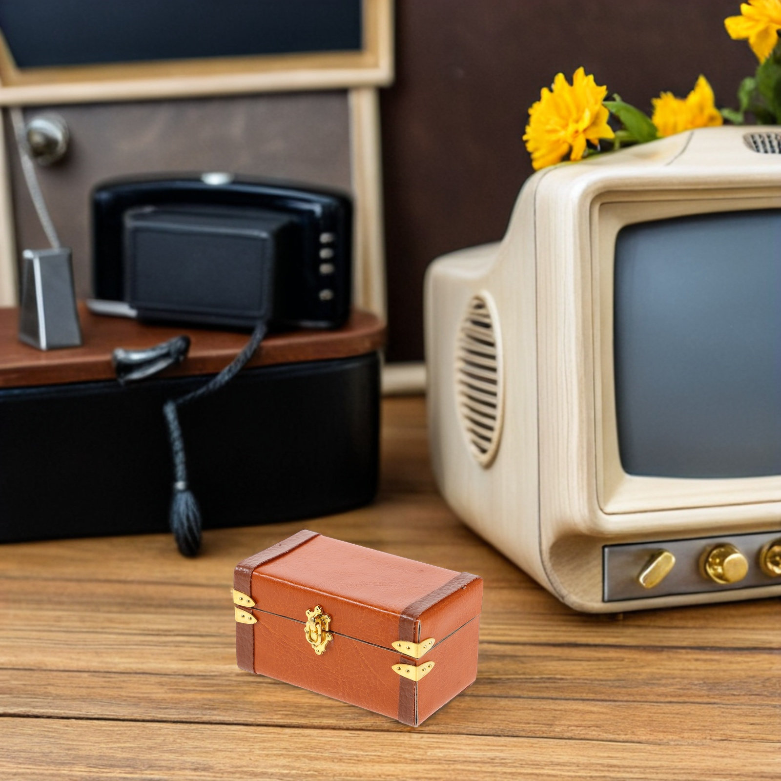 Retro Vintage Trunk Suitcase - Миниатюрный винтажный чемоданчик в ретро-стиле, декоративный