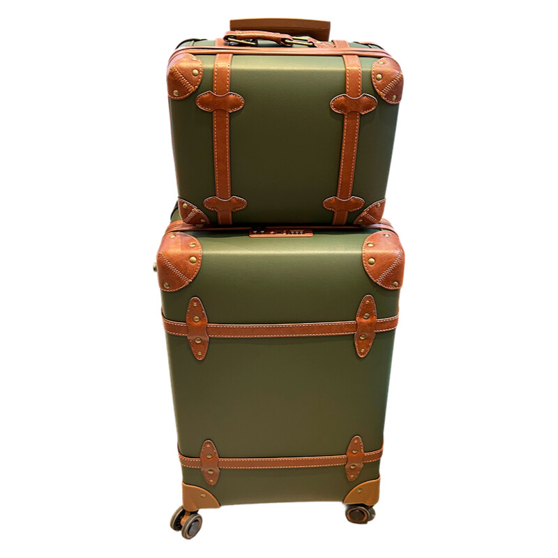 Retro Vintage Trunk Suitcase - Винтажный чемодан из искусственной кожи для