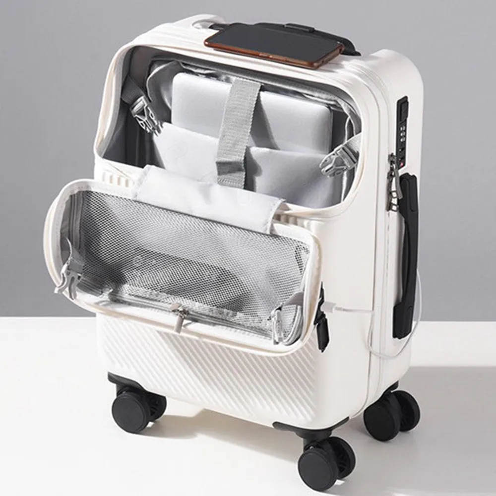 Front Opening Laptop Luggage 24 Inch - Чемодан-тележка с откидной передней крышкой, из