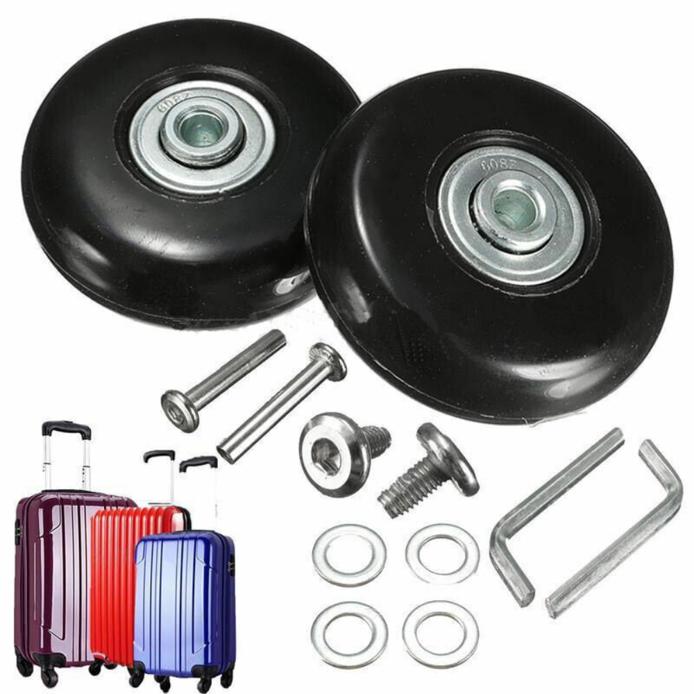 Silent Replacement Luggage Wheels - 2 шт. сменные колеса с винтом