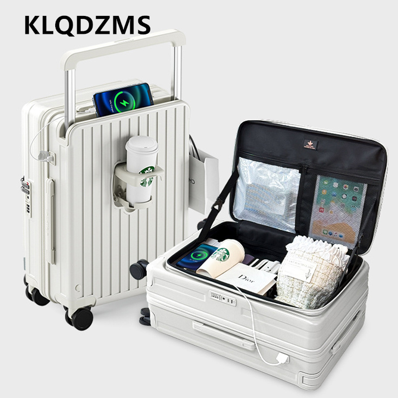 Front Opening Laptop Luggage 24 Inch - Чемодан KLQDZMS с передним открытием, для