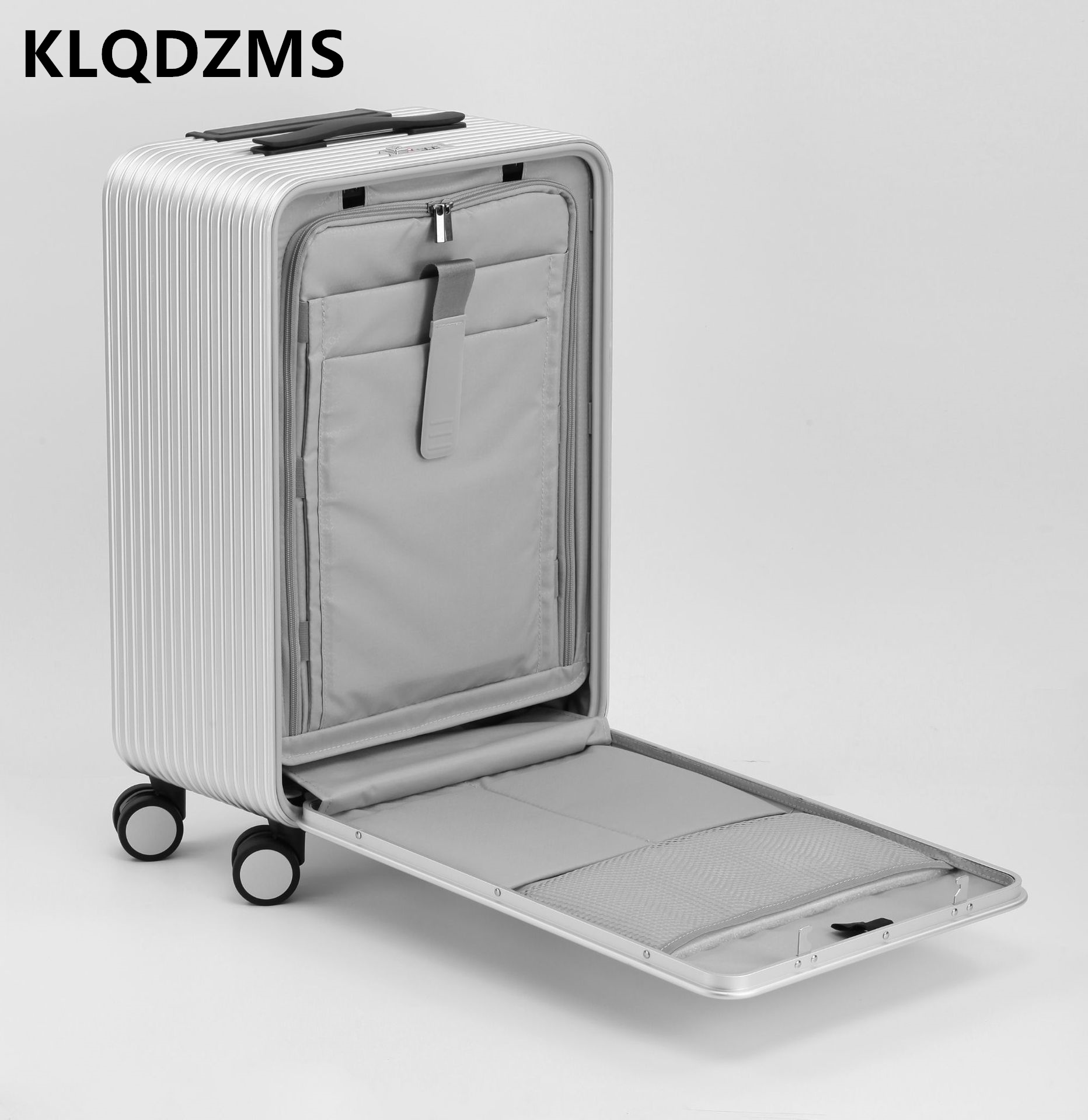 Front Opening Laptop Luggage 24 Inch - KLQDZMS Чемодан из алюминиевого магниевого сплава,