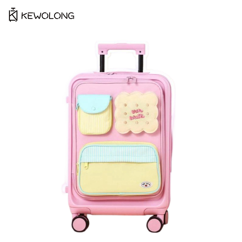 Spinner Wheel Rolling Suitcase 20 Inch - 20-дюймовый стильный чемодан-спиннер с фронтальным открытием,