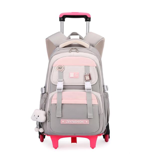 Foldable Rolling Luggage Bag - Дорожный рюкзак на колесиках для девочек,