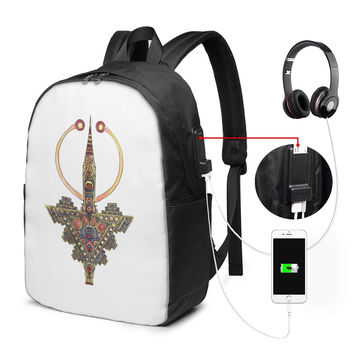 Travel Bags - Рюкзак Kabyle Jewelry Amazigh Morocco для