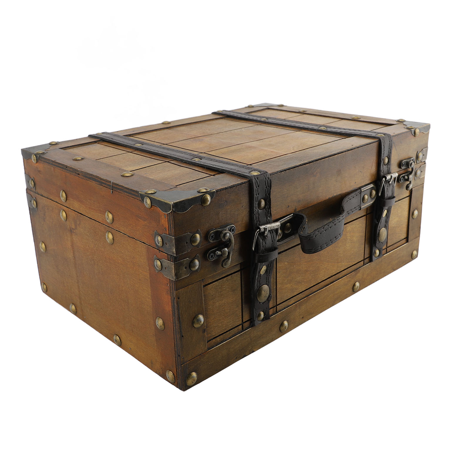 Retro Vintage Trunk Suitcase - Ретро чемодан из синтетического дерева, винтажный