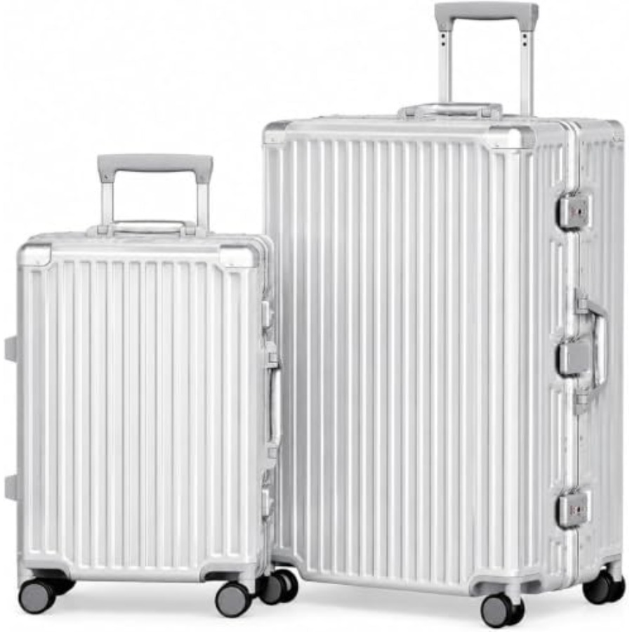 Aluminum Frame Carry On Luggage - Набор чемоданов из 2 предметов, алюминиевая