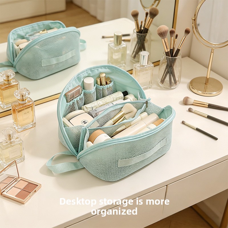 Cosmetic Bags - Новая сетчатая косметичка большой вместимости с