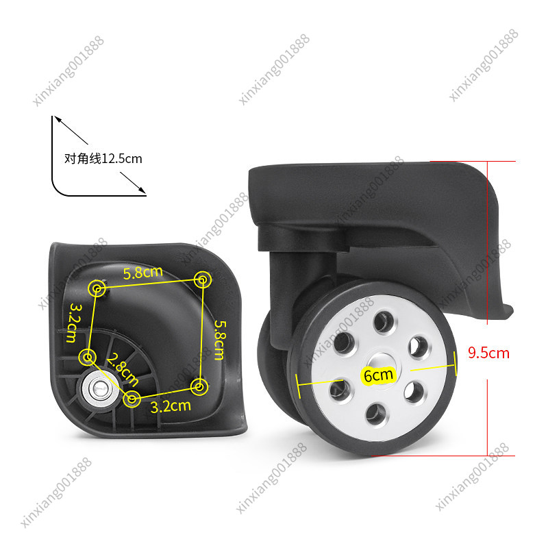 Запасные колеса для чемоданов  – обзор и цена Silent Replacement Luggage Wheels