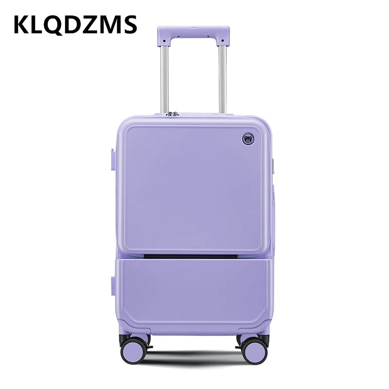 KLQDZMS чемодан с алюминиевой  – обзор и цена Front Opening Laptop Luggage 24 Inch
