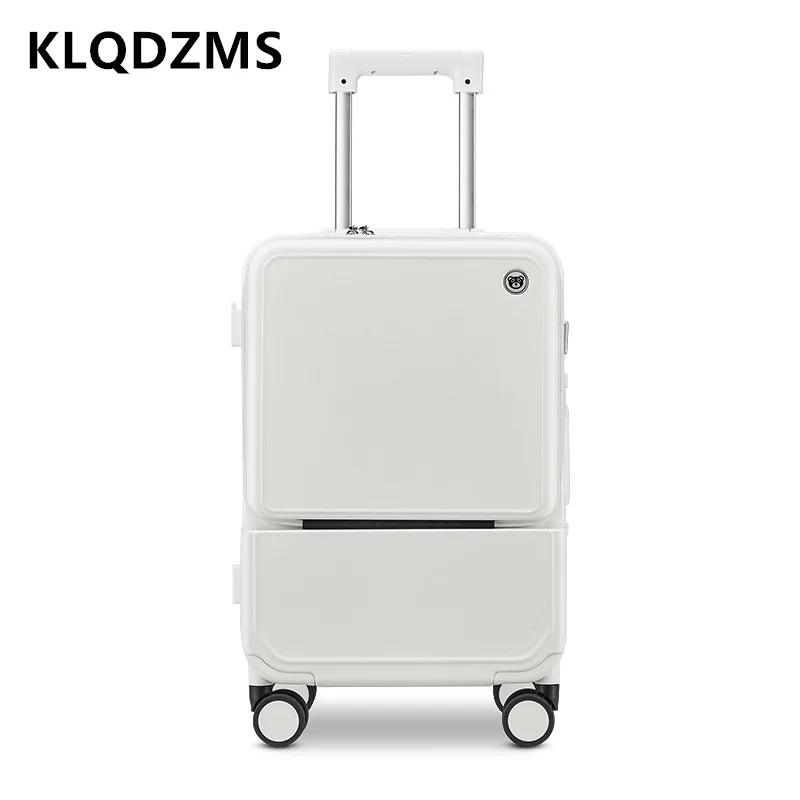 KLQDZMS чемодан с алюминиевой  – обзор и цена Front Opening Laptop Luggage 24 Inch
