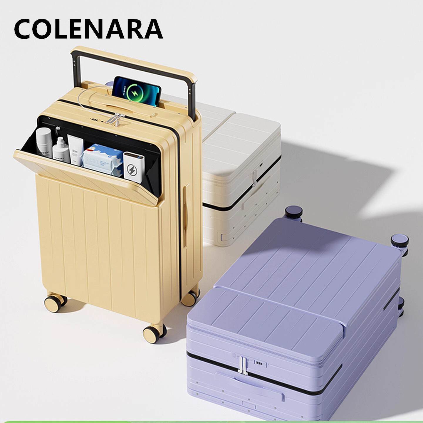 Многофункциональный чемодан CO – обзор и цена Front Opening Laptop Luggage 24 Inch