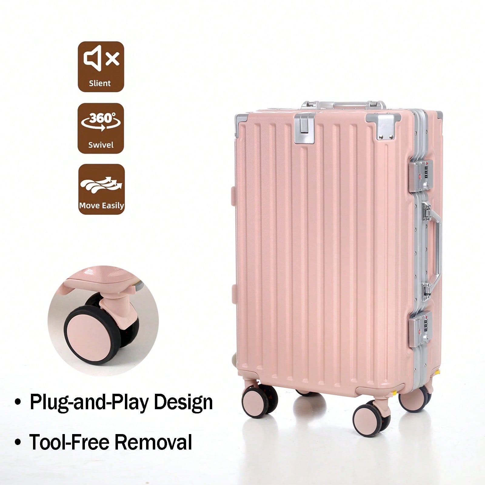 20-дюймовый ручной чемодан, од – обзор и цена Aluminum Frame Carry On Luggage