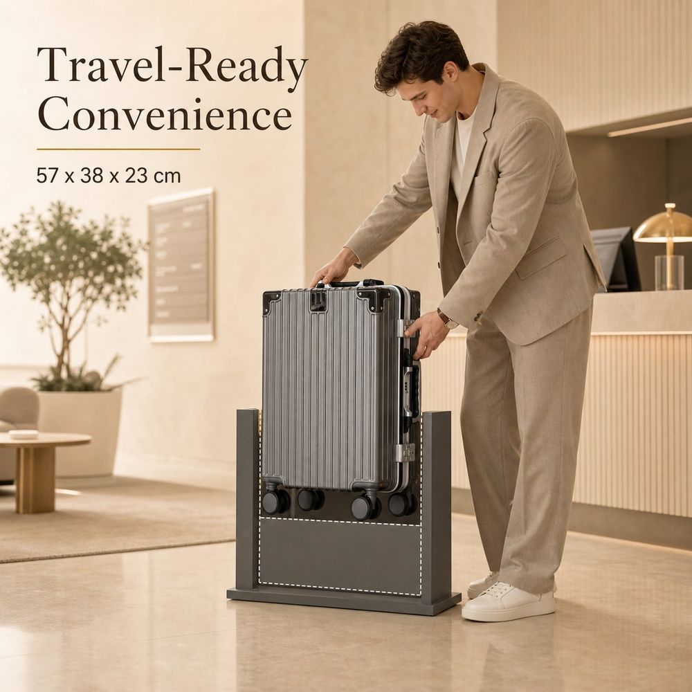 Ручная кладь, одобренная авиак – обзор и цена Aluminum Frame Carry On Luggage