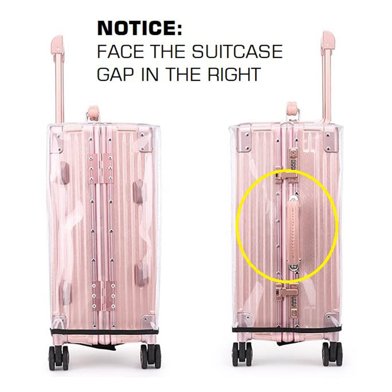 Защитный чехол из ПВХ для чемо – обзор и цена Luggage Protective Cover Transparent