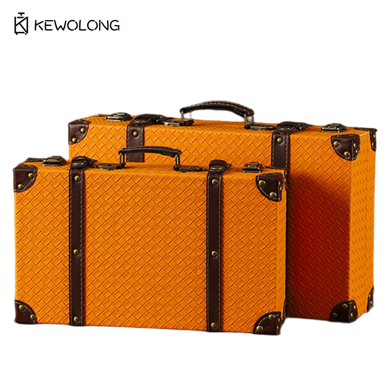 Винтажный европейский ретро-че – обзор и цена Retro Vintage Trunk Suitcase