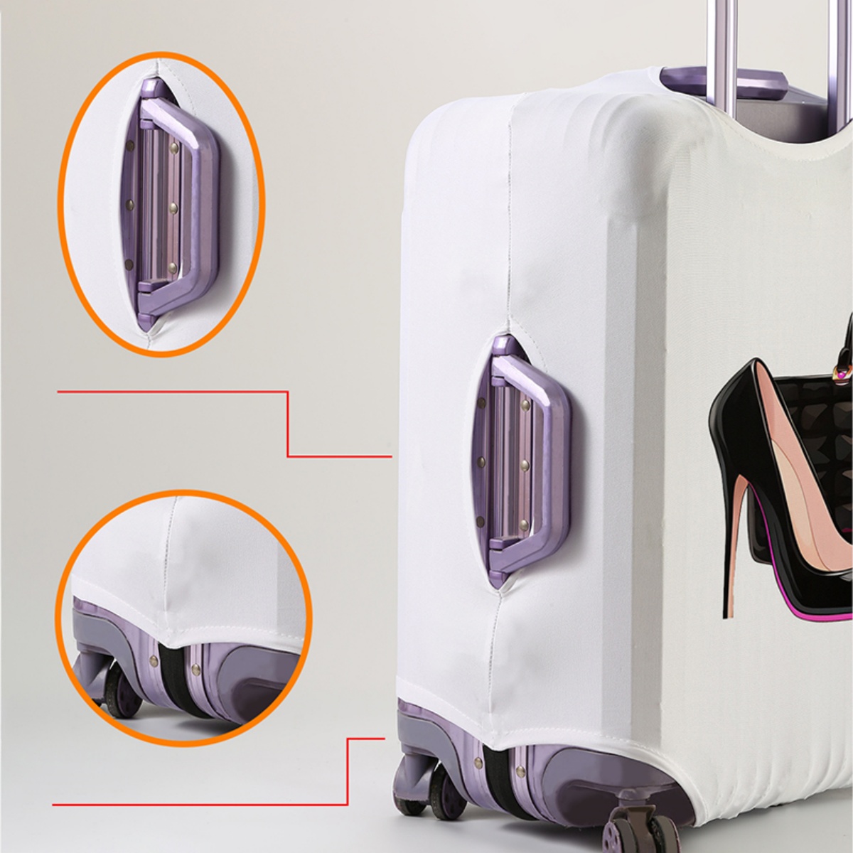 Защитный чехол для багажа, эла – обзор и цена Waterproof Suitcase Cover Protector