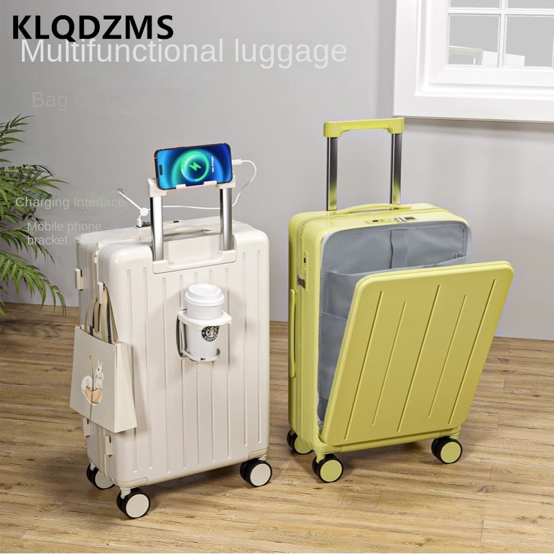 Высококачественный чемодан KLQ – обзор и цена Front Opening Laptop Luggage 24 Inch