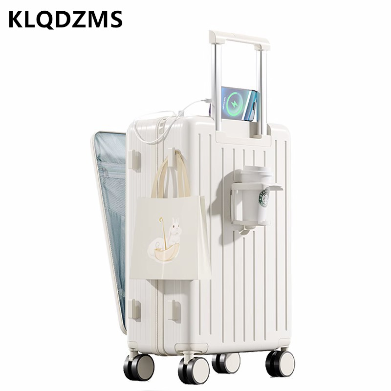 Высококачественный чемодан KLQ – обзор и цена Front Opening Laptop Luggage 24 Inch