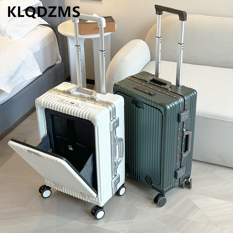 Чемодан KLQDZMS 18/20/24 дюйма – обзор и цена Front Opening Laptop Luggage 24 Inch