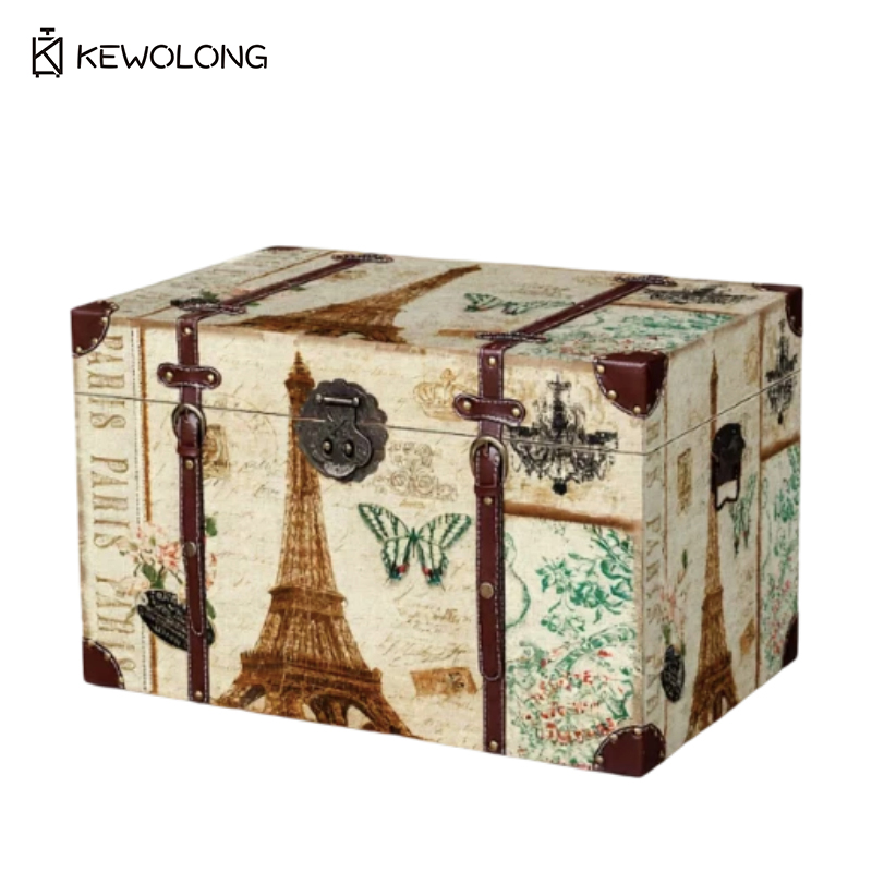 Винтажный деревянный ящик для  – обзор и цена Retro Vintage Trunk Suitcase