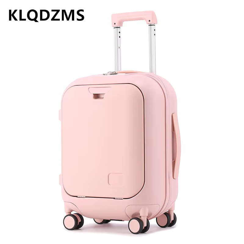 Чемодан для путешествий KLQDZM – обзор и цена Front Opening Laptop Luggage 24 Inch