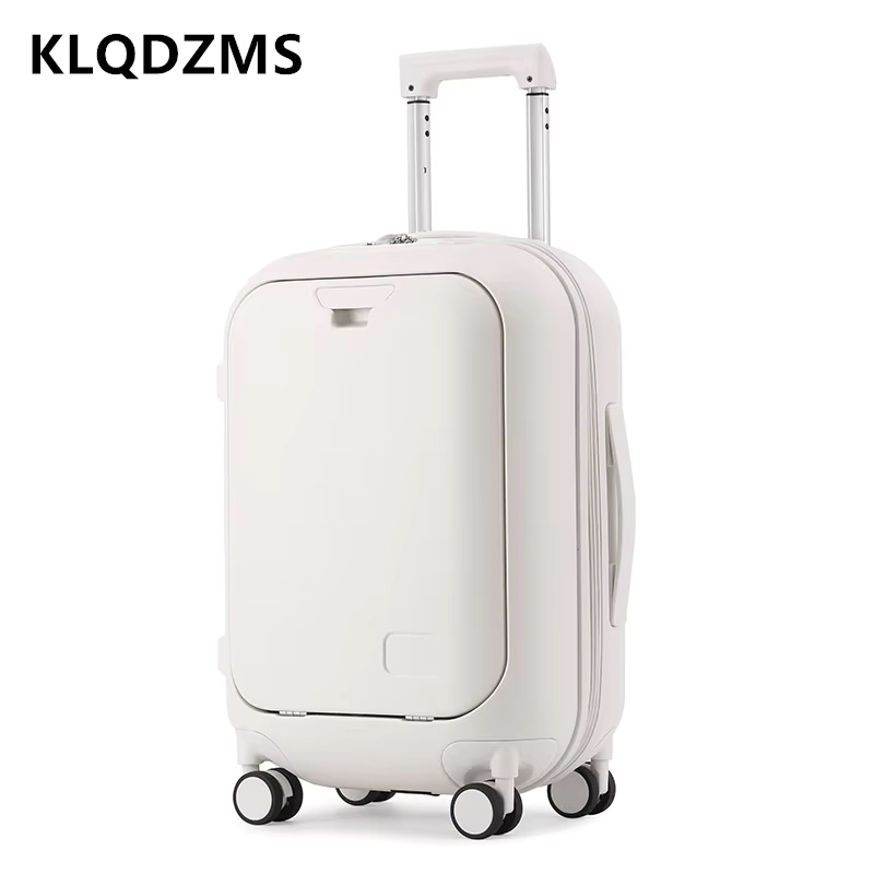 Чемодан для путешествий KLQDZM – обзор и цена Front Opening Laptop Luggage 24 Inch