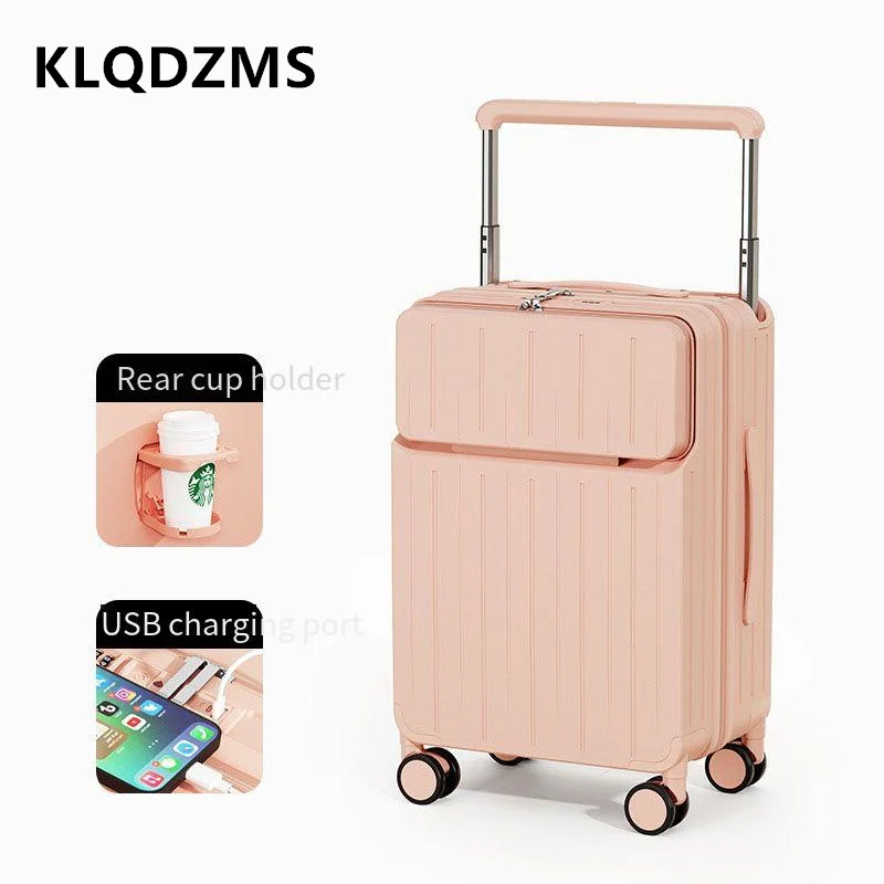 Чемодан KLQDZMS с передним отк – обзор и цена Front Opening Laptop Luggage 24 Inch