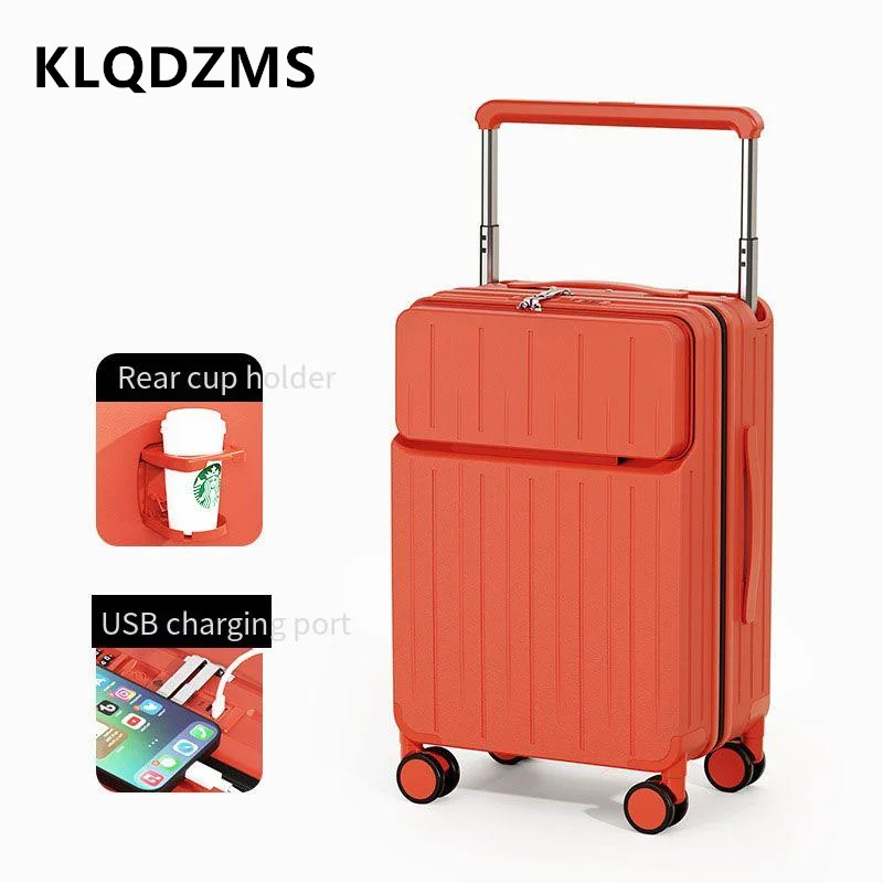Чемодан KLQDZMS с передним отк – обзор и цена Front Opening Laptop Luggage 24 Inch