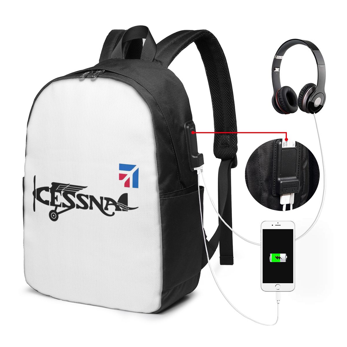 Рюкзак с логотипом Cessna, дор – обзор и цена Travel Bags