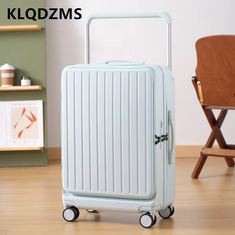 KLQDZMS 20/22/24-дюймовый высо – обзор и цена Front Opening Laptop Luggage 24 Inch