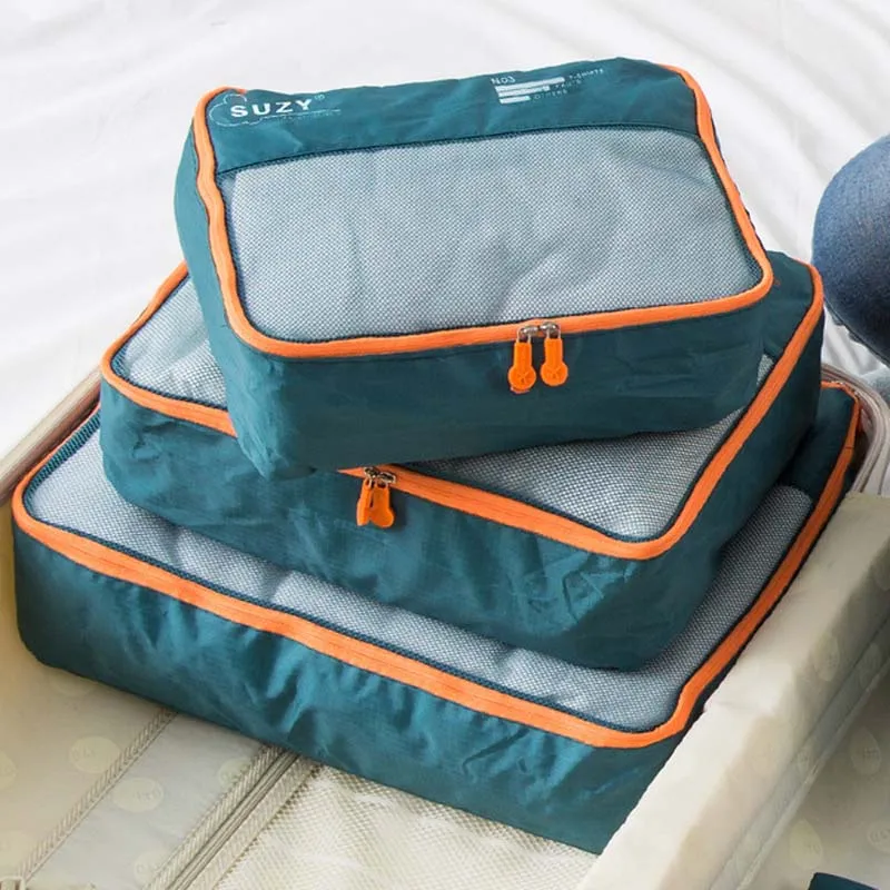 7/6 шт. набор, дорожный органа – обзор и цена Foldable Rolling Luggage Bag