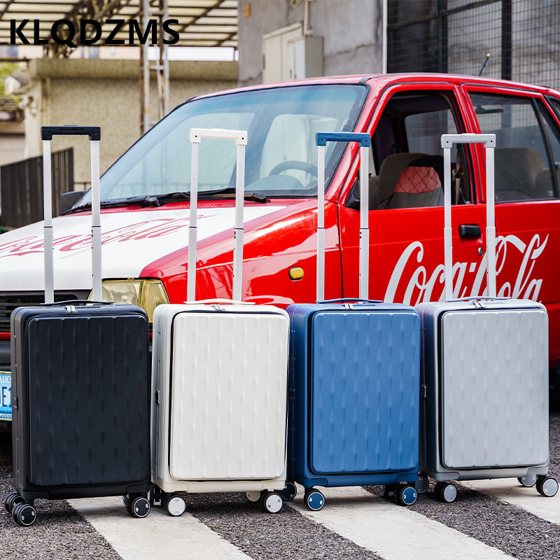 KLQDZMS дорожный чемодан с пер – обзор и цена Front Opening Laptop Luggage 24 Inch