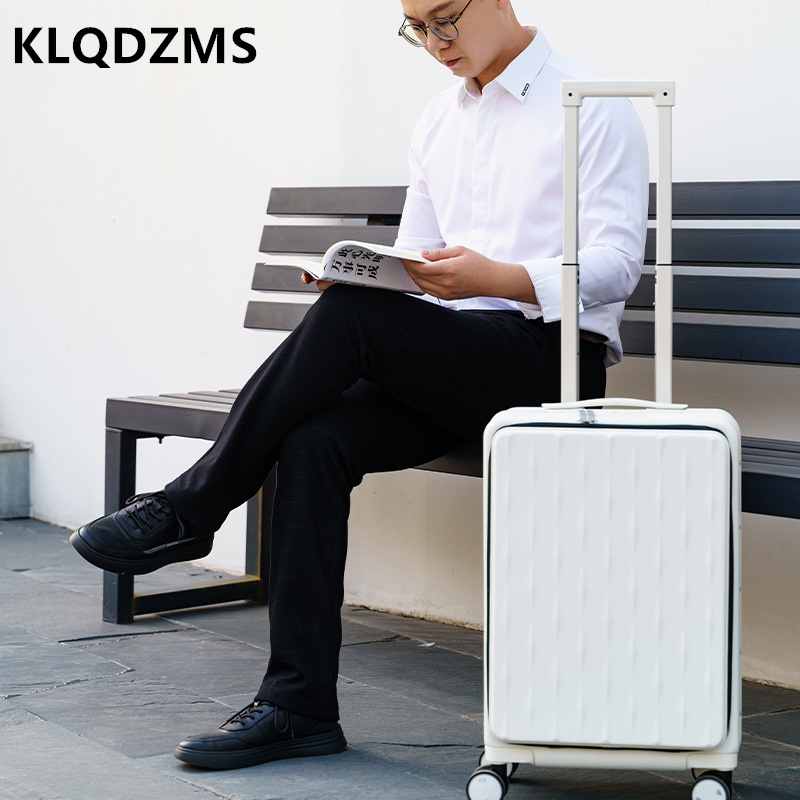 KLQDZMS дорожный чемодан с пер – обзор и цена Front Opening Laptop Luggage 24 Inch