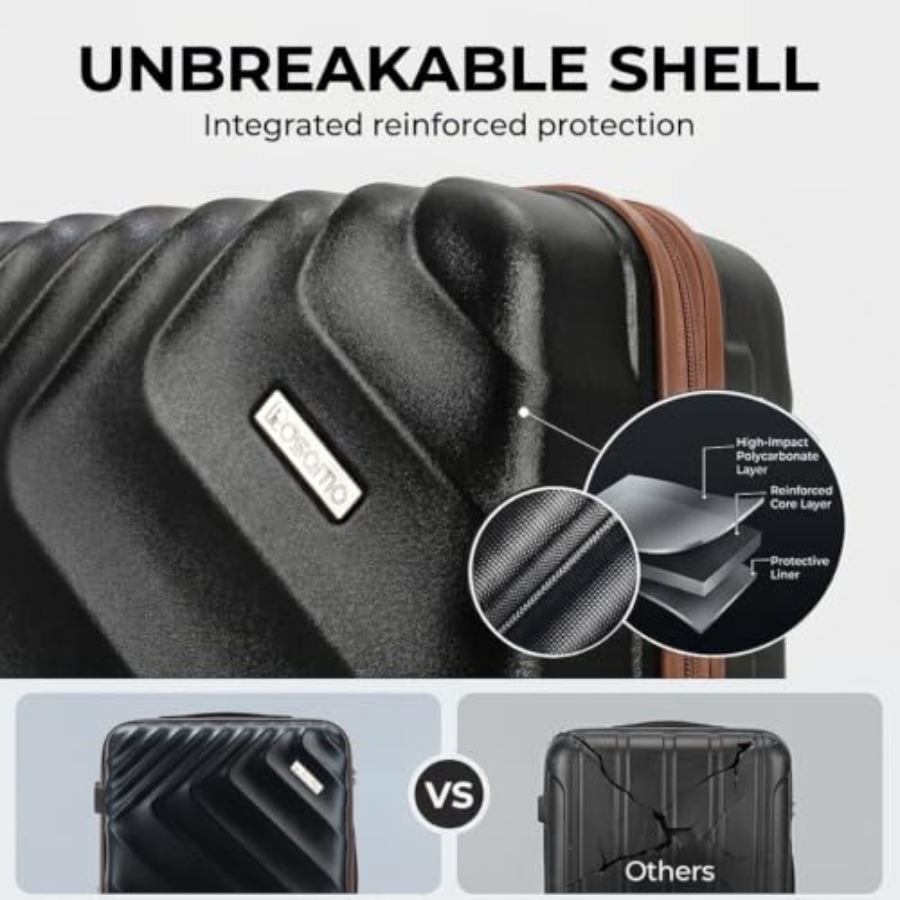 Набор из 6 предметов жесткого  – обзор и цена Expandable Hard Shell Luggage Set