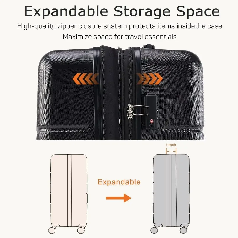 Набор из 3-х чемоданов с жестк – обзор и цена Expandable Hard Shell Luggage Set