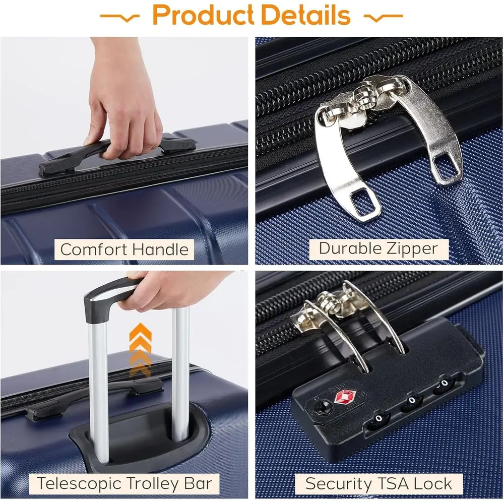 Набор из 3-х чемоданов с жестк – обзор и цена Expandable Hard Shell Luggage Set