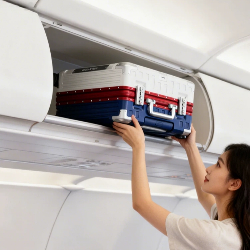 Чемодан-тележка 18 дюймов, руч – обзор и цена Aluminum Frame Carry On Luggage