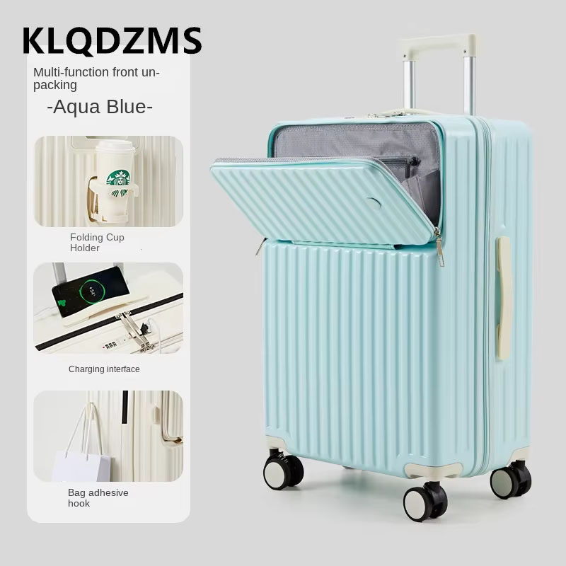 KLQDZMS 20, 22, 24, 26, 28-дюй – обзор и цена Spinner Wheel Rolling Suitcase 20 Inch