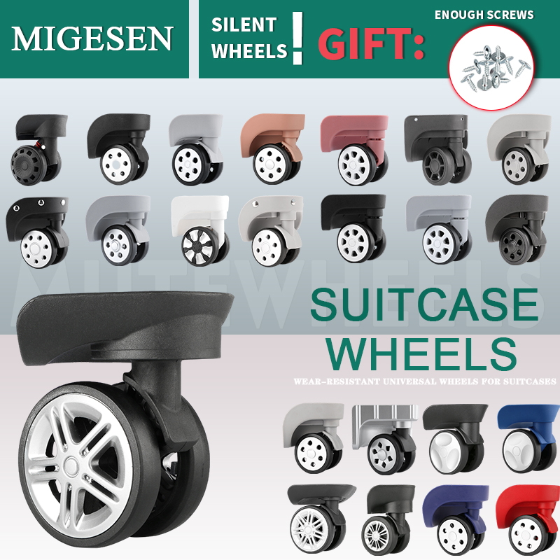 1 пара универсальных сменных б – обзор и цена Silent Replacement Luggage Wheels