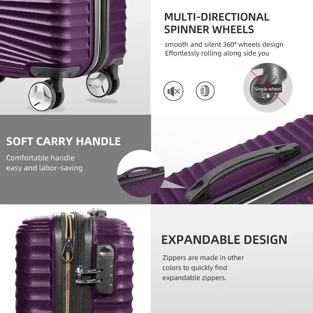 Набор из 5 предметов: легкие ч – обзор и цена Expandable Hard Shell Luggage Set