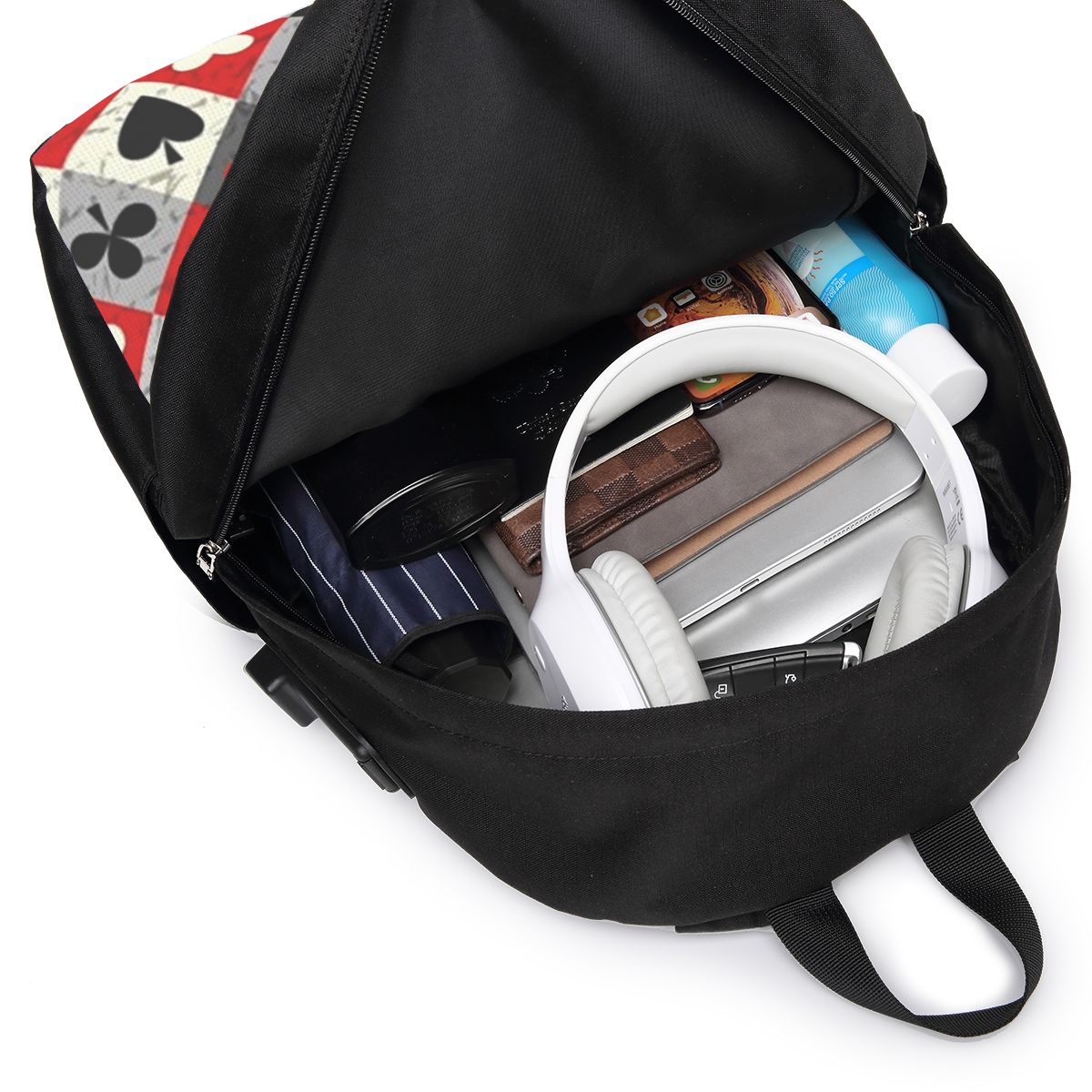 Рюкзак с принтом игральных кар – обзор и цена Travel Bags