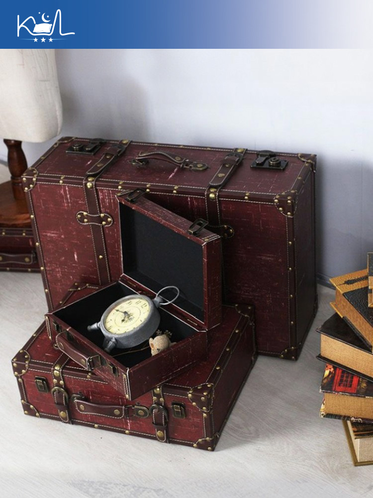 Винтажный красный декоративный – обзор и цена Retro Vintage Trunk Suitcase