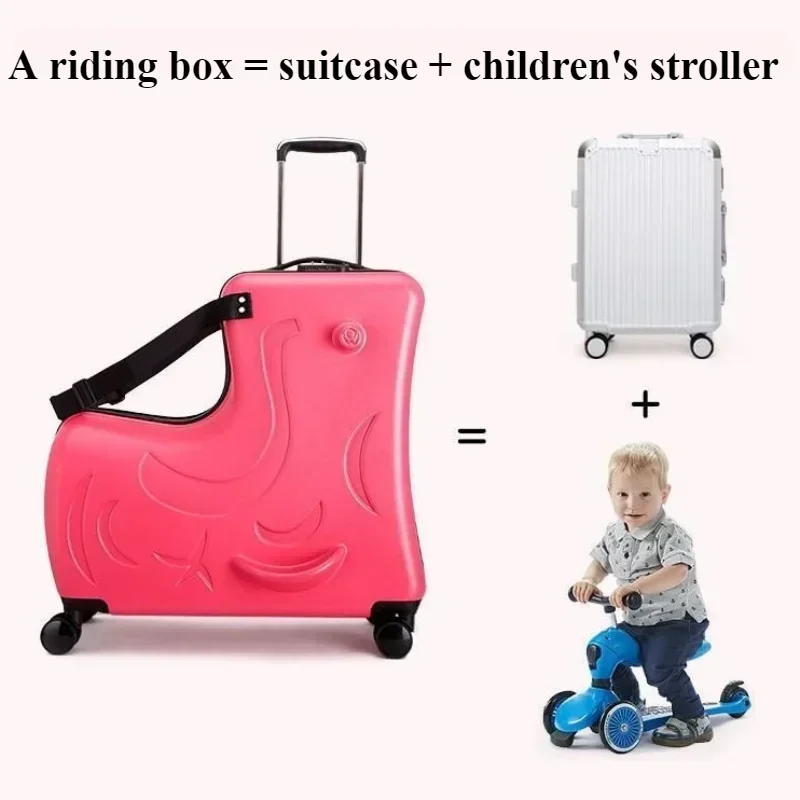 Детский чемодан-самокат с коле – обзор и цена Kids Ride On Suitcase Scooter