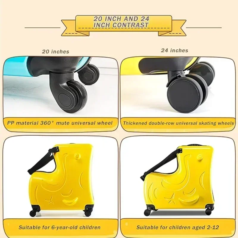 Детский чемодан-самокат с коле – обзор и цена Kids Ride On Suitcase Scooter