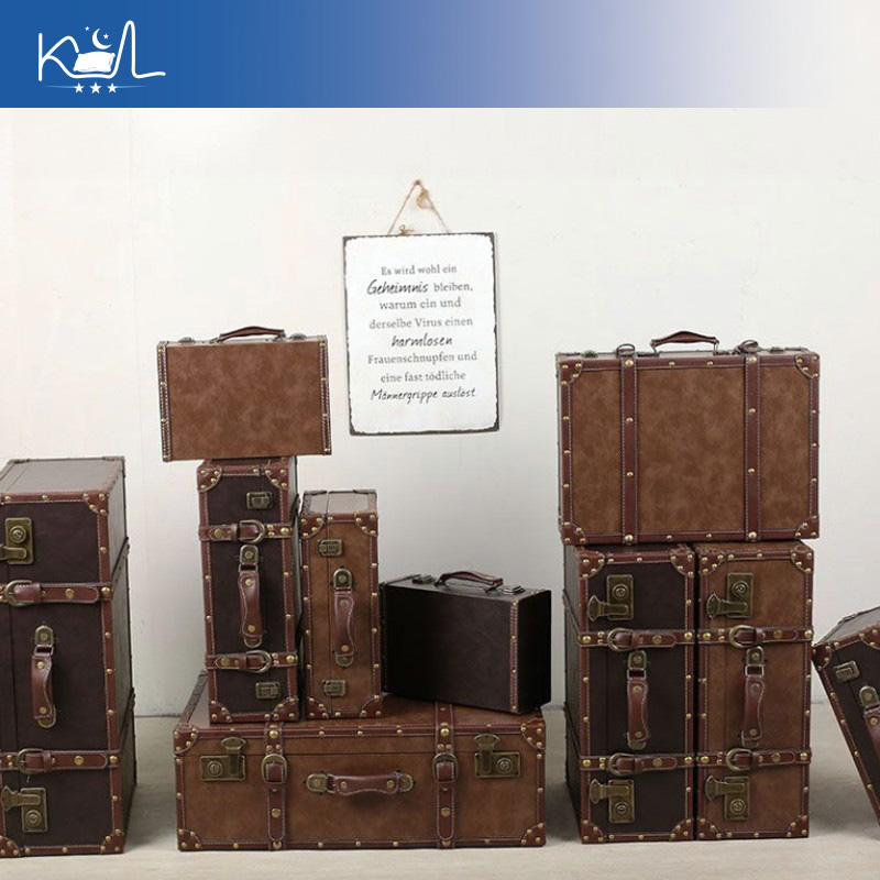 Винтажный коричневый декоратив – обзор и цена Retro Vintage Trunk Suitcase